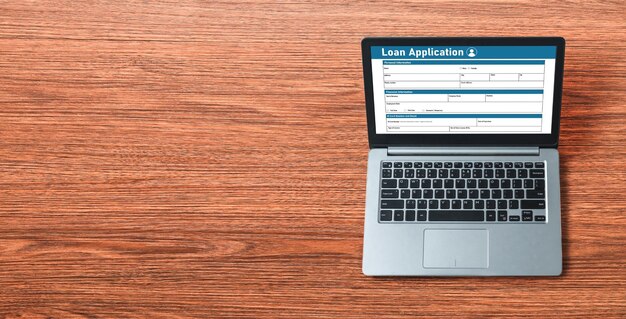 Online loan application form for modish digital information collection