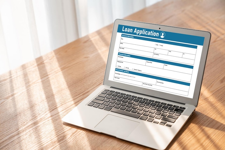 Photo online loan application form for modish digital information collection