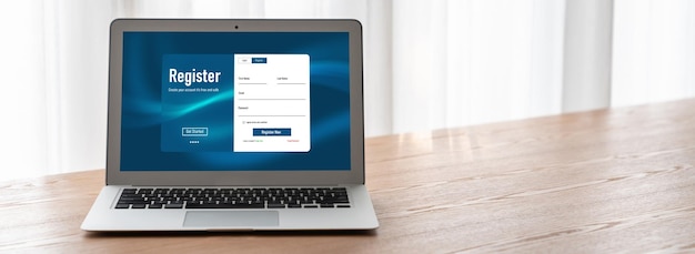 Online registratieformulier voor het invullen van modieuze formulieren