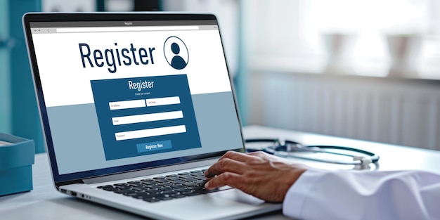 Online registration form for brisk form filling