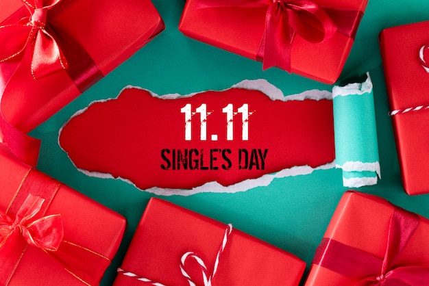 Foto shopping online in cina, vendita 11.11 single day.