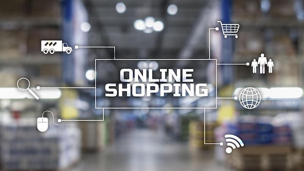 Online Shopping Concept of buying digital online