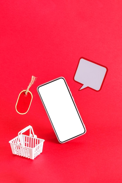スマートフォン アプリケーション サービス デジタル マーケティングのオンライン ショッピング オンライン購入とオンライン決済の概念