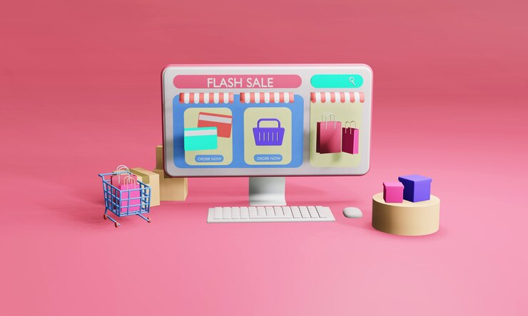 Online store on application of computer
