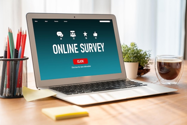 Online survey form for modish digital information collection on the internet network