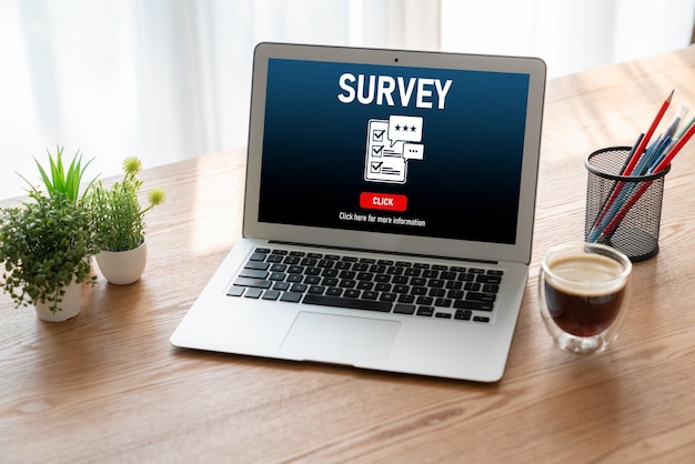 Online survey form for modish digital information collection