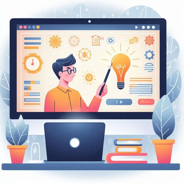 Photo online training courses distance education online elearning students distance learning lessons