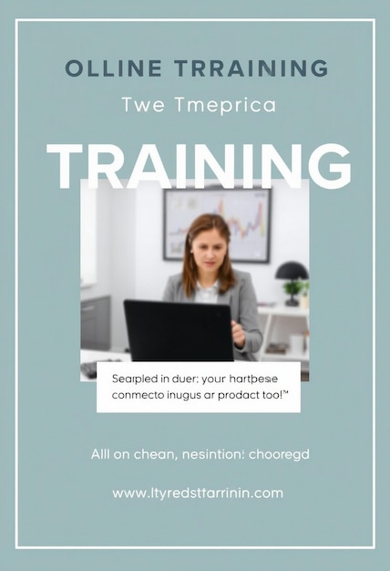 Online training session social media post template