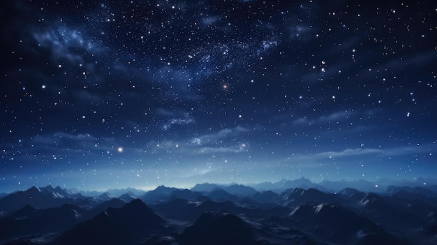 Only The Star Sky With White High Lights Background Hd Generative Ai