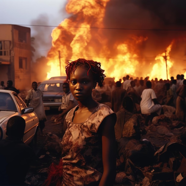 Onrust op de straten in Afrika