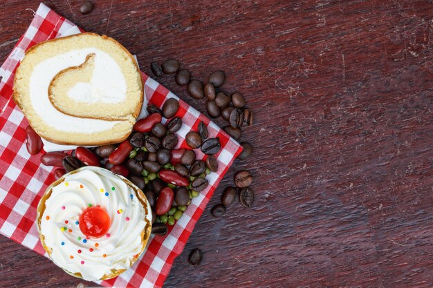 Ontbijt cupcakes, broodjes.