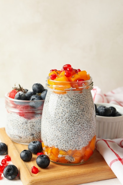 Ontbijt met heerlijke chia pudding