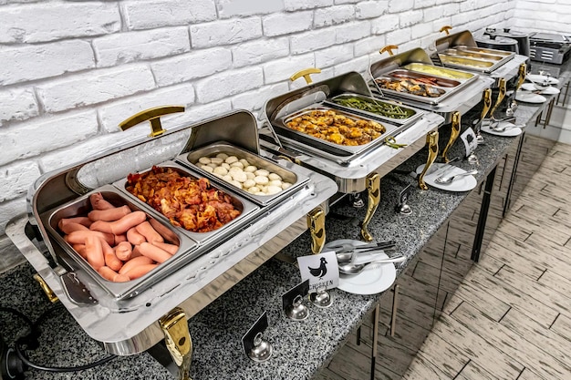 Ontbijtbuffet Concept Ontbijttijd in luxehotel