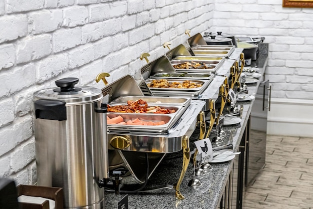 Ontbijtbuffet Concept Ontbijttijd in luxehotel