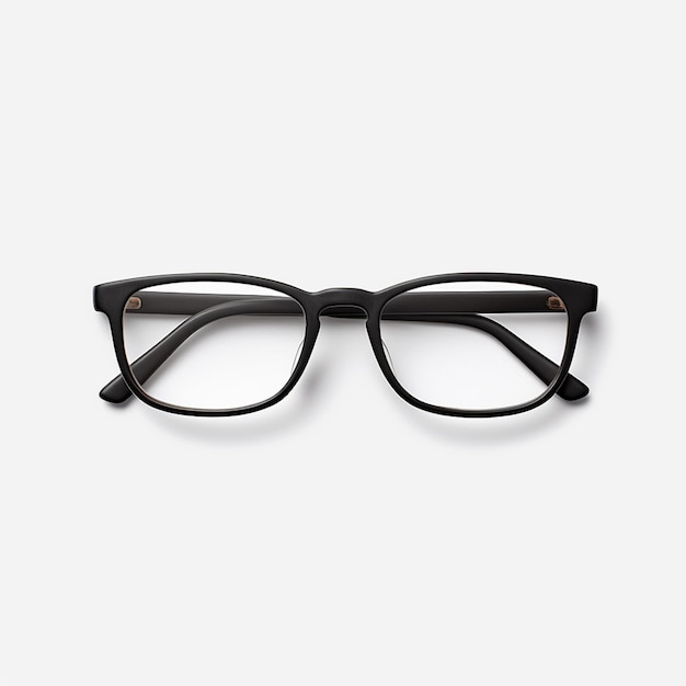 ontemporary modern pair of black hipster glasses in two different positions business lifestyle
