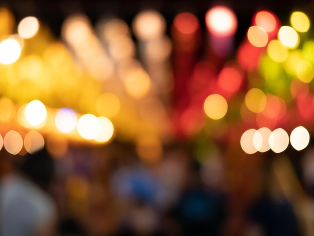 Ontfocusd beeld van verlichte lichten