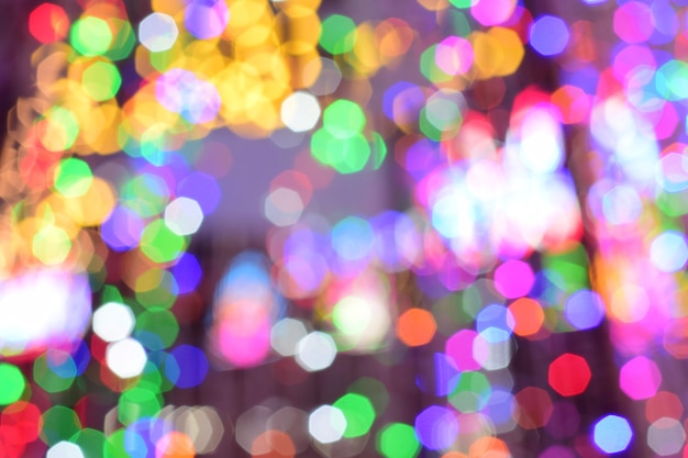 Ontfocusd beeld van verlichte lichten