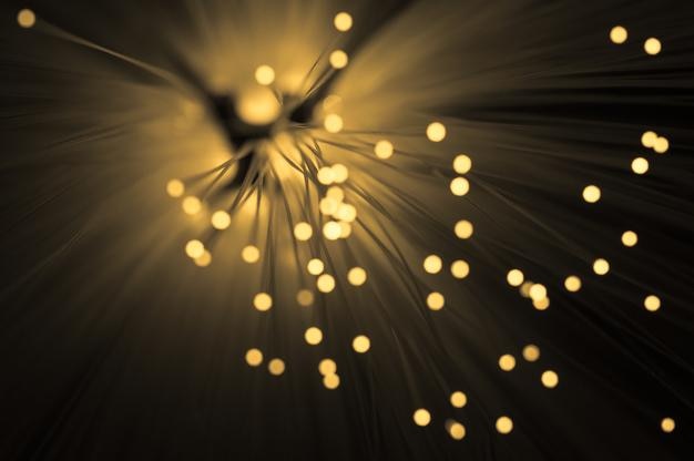 Ontfocusd beeld van verlichte lichten