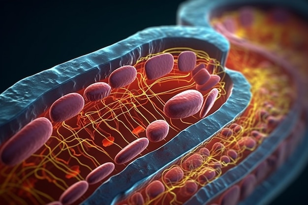 Onthulling van de microkosmos Een fotorealistische duik in de wereld van de microbiologie