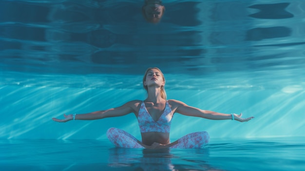 Ontspannende wateryoga