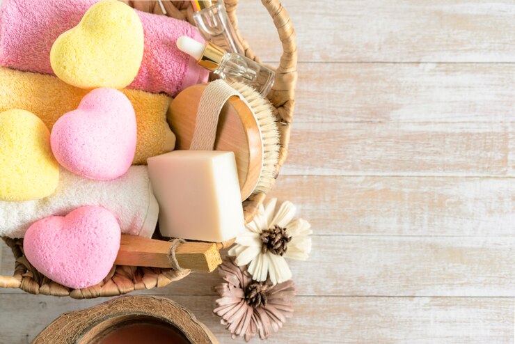 Ontspanning, spa, schoonheidscosmetica voor lichaamsbehandeling