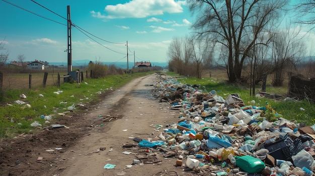 Onttrekking van de schokkende ecologische crisis Illegale storting en vervuilingsplaag Hongaarse grensstad