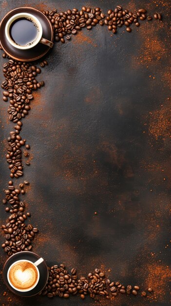 Foto ontwaak je zintuigen stoom draait uit een kop met de uitnodigende geur van gebrouwen koffie