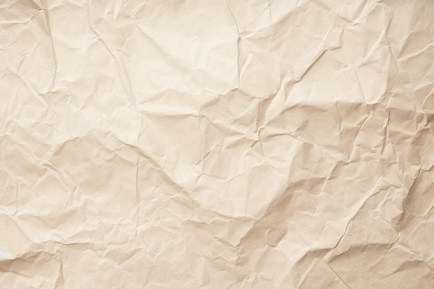 Ontwerp ruimte beige verfrommeld papier gestructureerde achtergrond