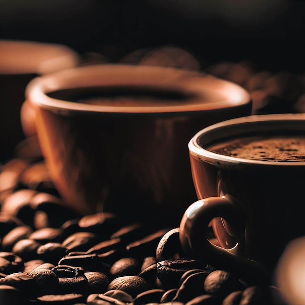 Ontwerp van de achtergrond van de internationale koffiedag
