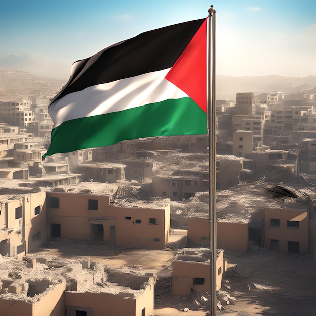 Ontwerp van de vlag van Palestina