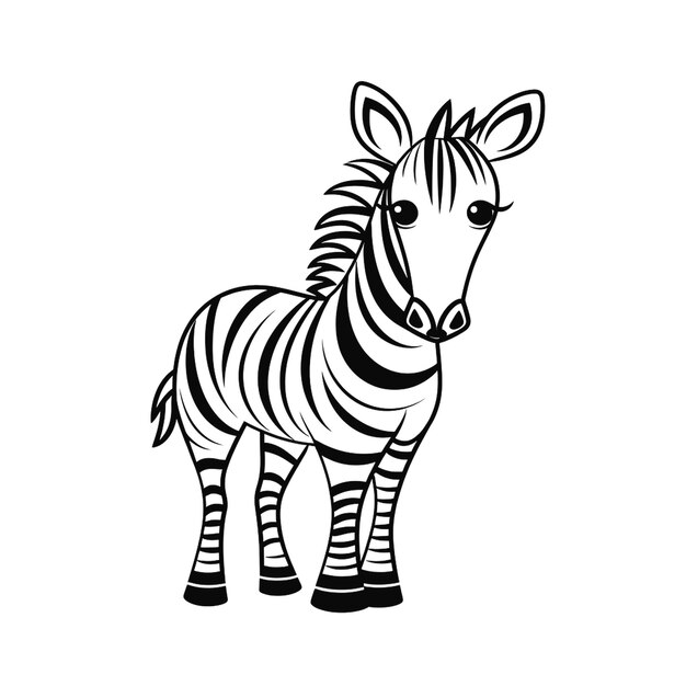 Foto ontwerp van de zebra