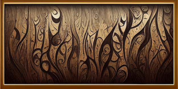 Foto ontwerp van donkere houten achtergrond. 3d illustratie. bruine houtstructuur. abstracte houtstructuur