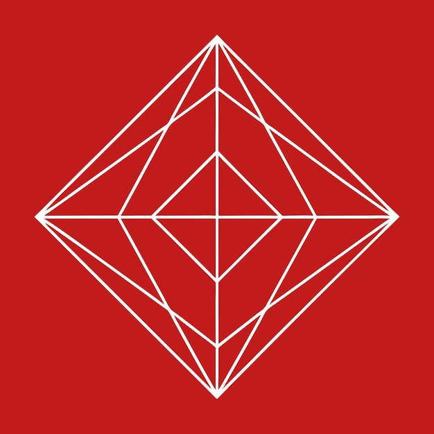 Ontwerp van een patroon van diamanten gerangschikt in een raster
