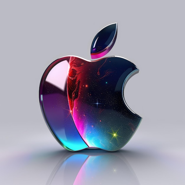 Foto ontwerp van het apple-logo