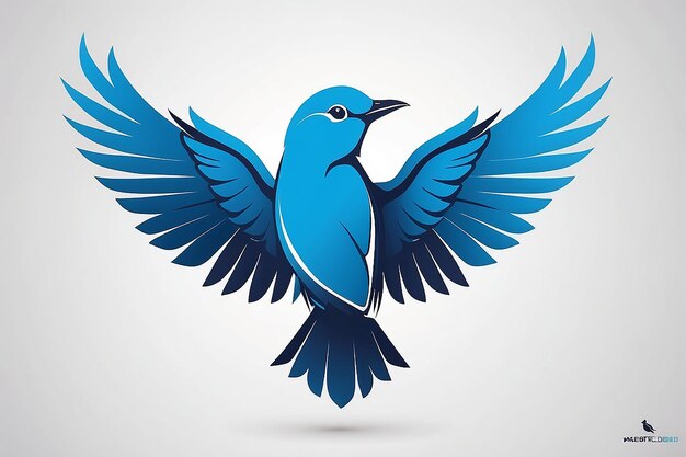 Foto ontwerp van het logo van blue bird