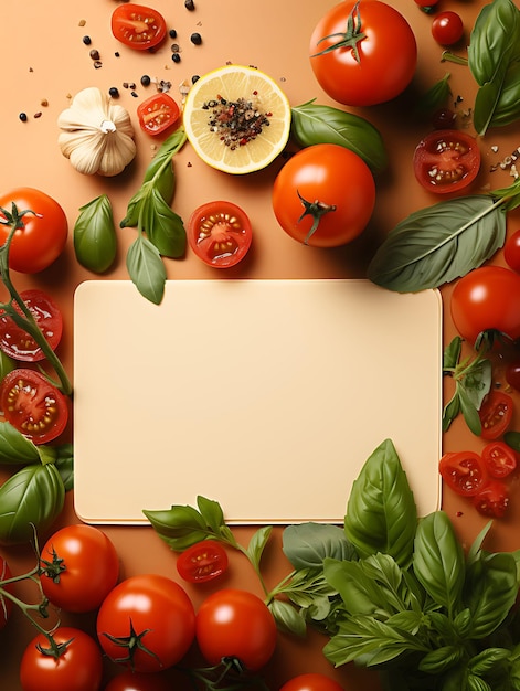 Foto ontwerp van voedsel naamkaart capricious frame kaart ontwerp stijl glossy kaart creatieve kunst achtergrond