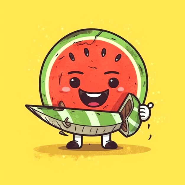 Foto ontwerp van watermeloen
