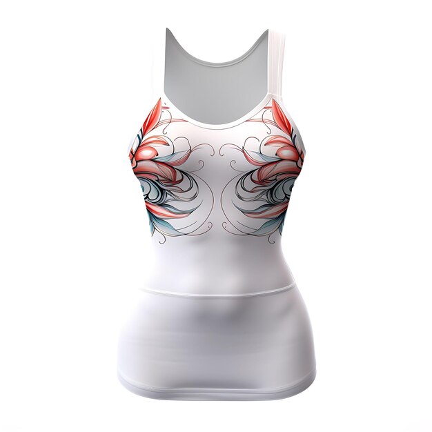 Ontwerp van zwembroeken Lycra Trendy Form Design Style voor vrouwen van alle leeftijden F geïsoleerd op wit BG Blank