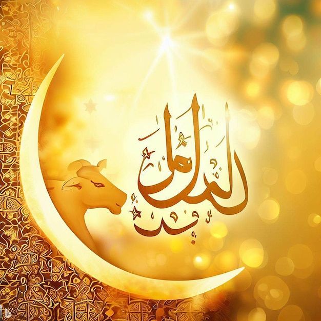Ontwerp voor alle islamitische festivals zoals Eid al Fitr Eid al Adha Mahe Muharram Ai gegenereerd
