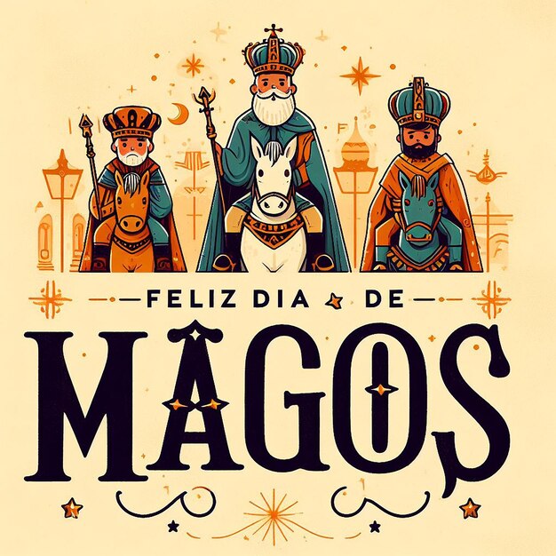 Ontwerp voor Feliz Dia de Reyes Magos