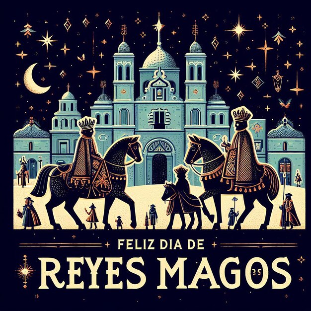 Ontwerp voor Feliz Dia de Reyes Magos