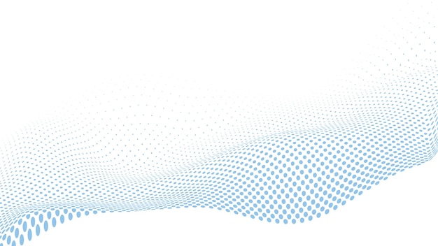Ontwerpelement met blauwe halftone punten