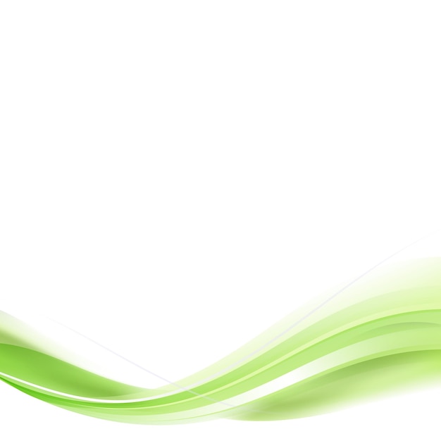 Ontwerpelement van de groene curve frame template