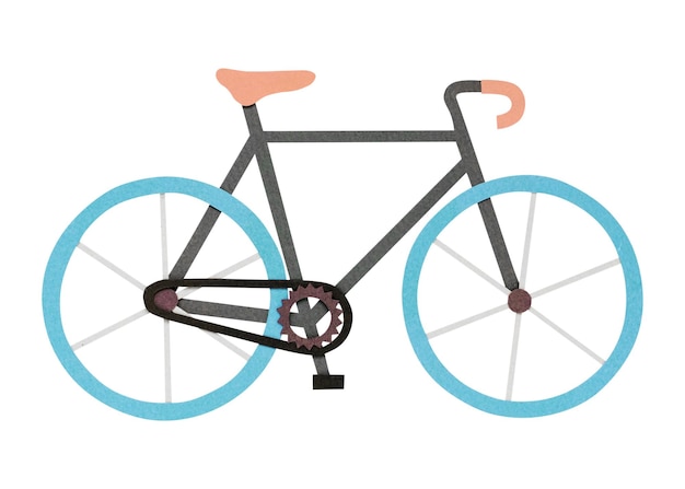 Ontwerpelement van de sticker voor fietspapieren ambachten