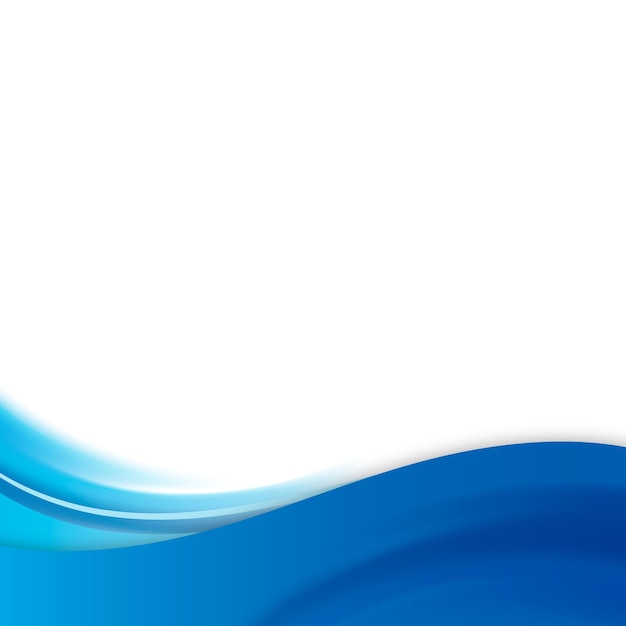 Ontwerpelement van het blauwe curve frame-sjabloon