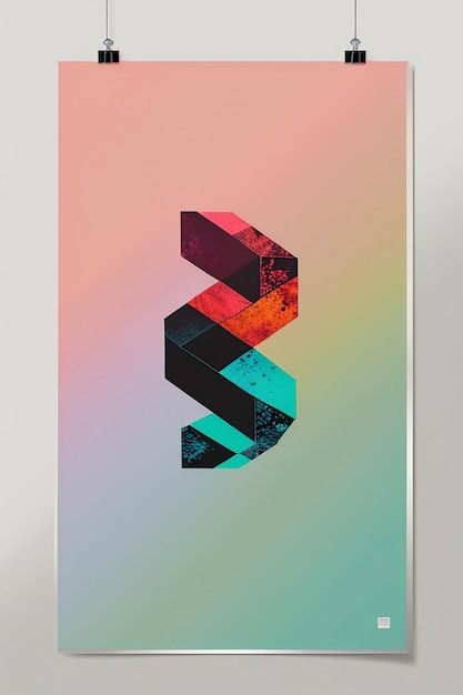 Foto ontwerper minimalistische stijl creatie inspiratie behang achtergrond illustratie abstracte kunst