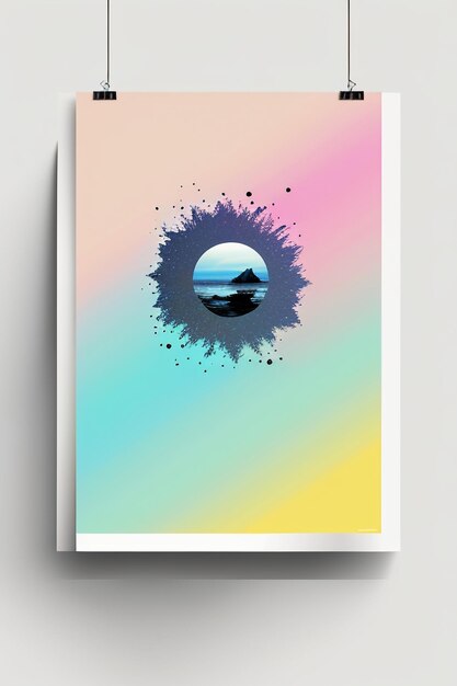 Ontwerper minimalistische stijl creatie inspiratie behang achtergrond illustratie abstracte kunst