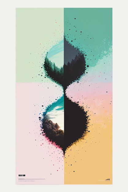 Foto ontwerper minimalistische stijl creatie inspiratie behang achtergrond illustratie abstracte kunst