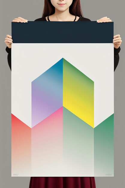 Foto ontwerper minimalistische stijl creatie inspiratie behang achtergrond illustratie abstracte kunst