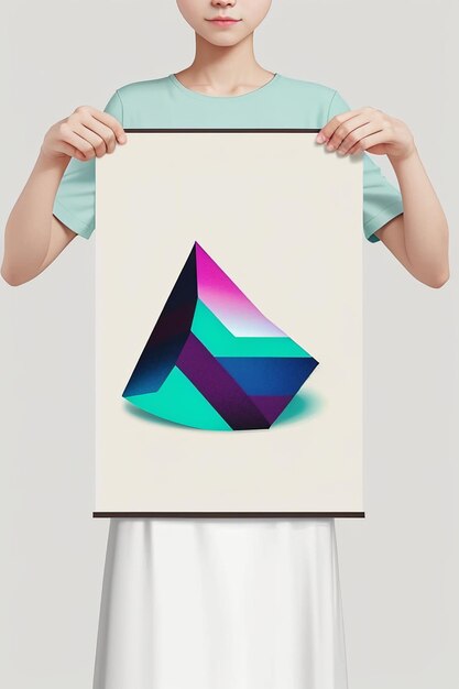 Foto ontwerper minimalistische stijl creatie inspiratie behang achtergrond illustratie abstracte kunst